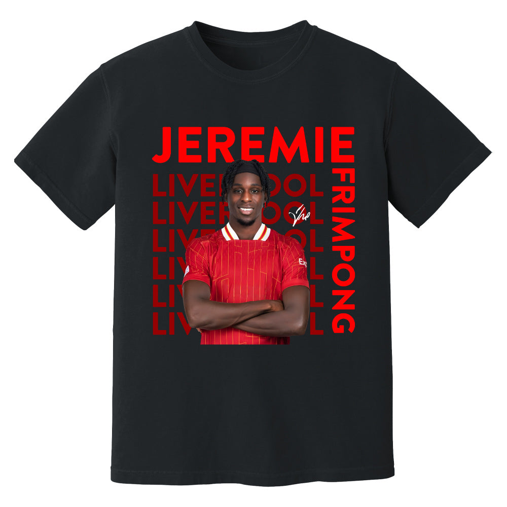 Jeremie Frimpong Liverpool New Signing T-Shirt (Black)_1
