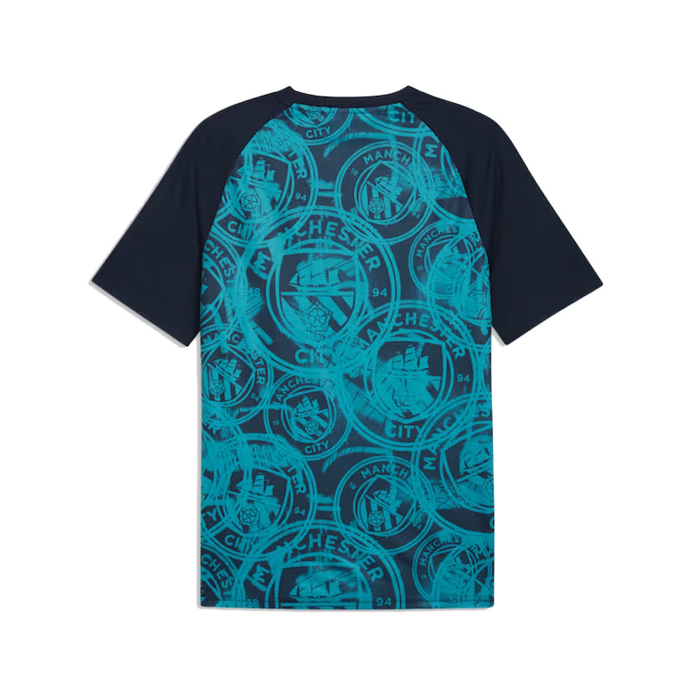2026 Man City Warm Up Jersey (Deep Navy) (Silva 21)_1