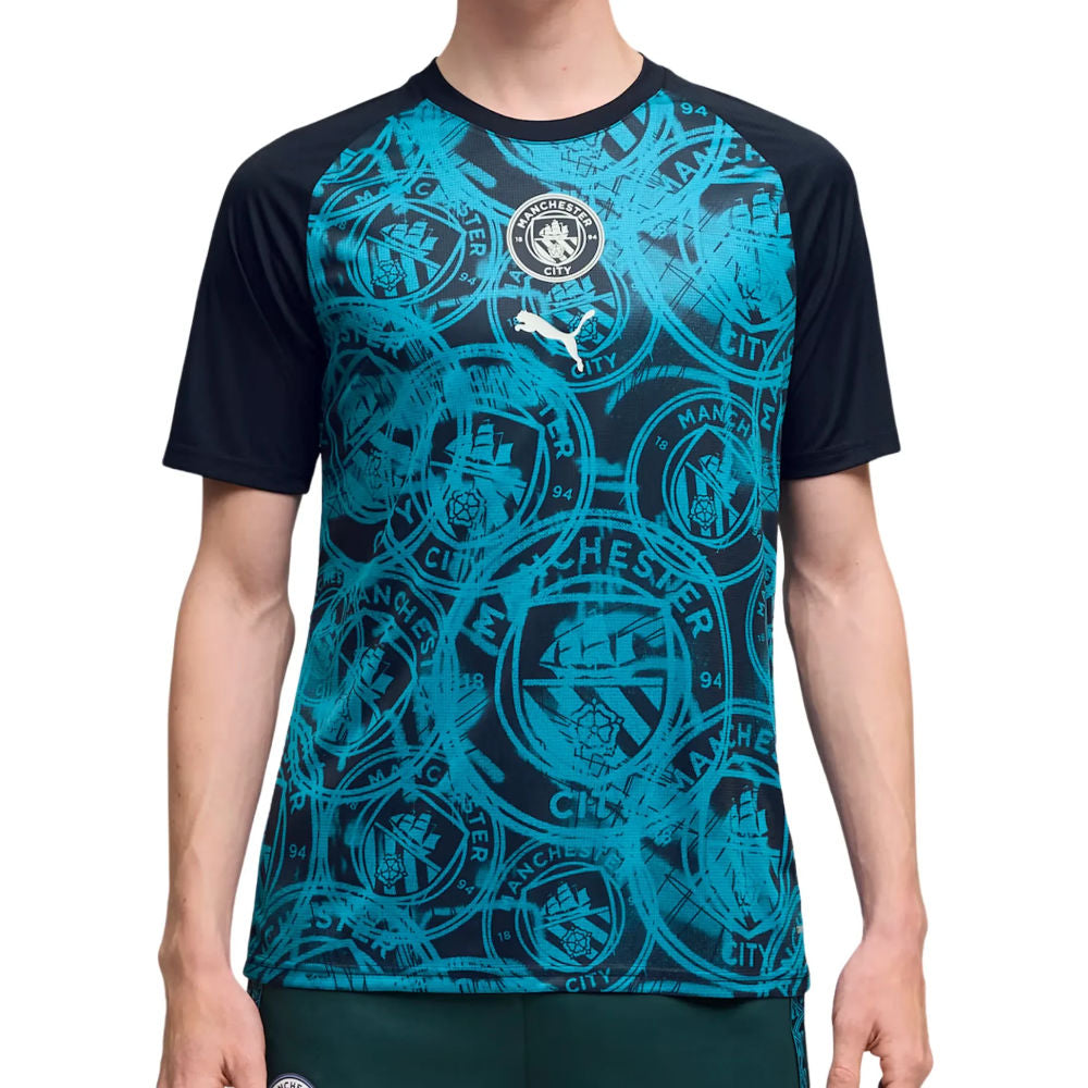 2026 Man City Warm Up Jersey (Deep Navy) (Silva 21)_2