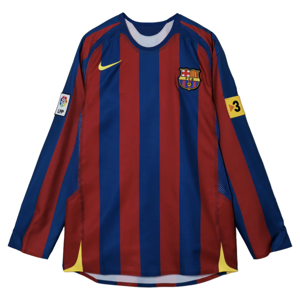 2005-2006 Barcelona T90 Reissue LS Home Shirt (Larsson 7)_2
