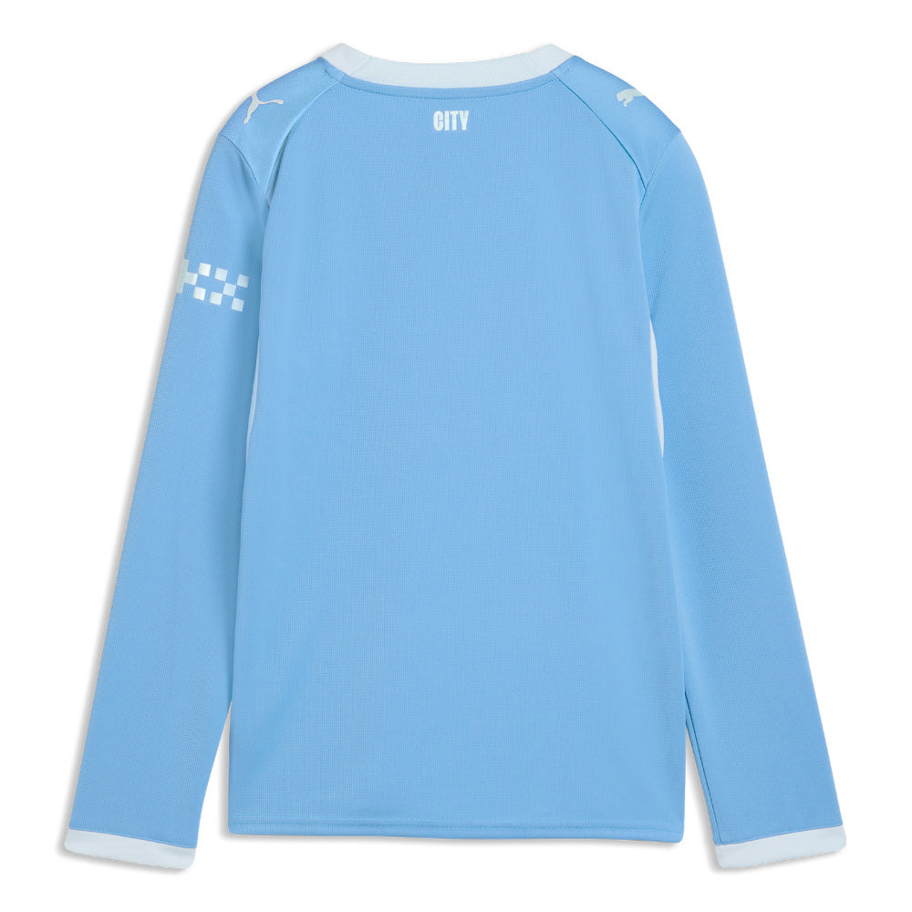 2026-2027 Man City Home Long Sleeve Shirt (Kids) (Toure Yaya 42)_1