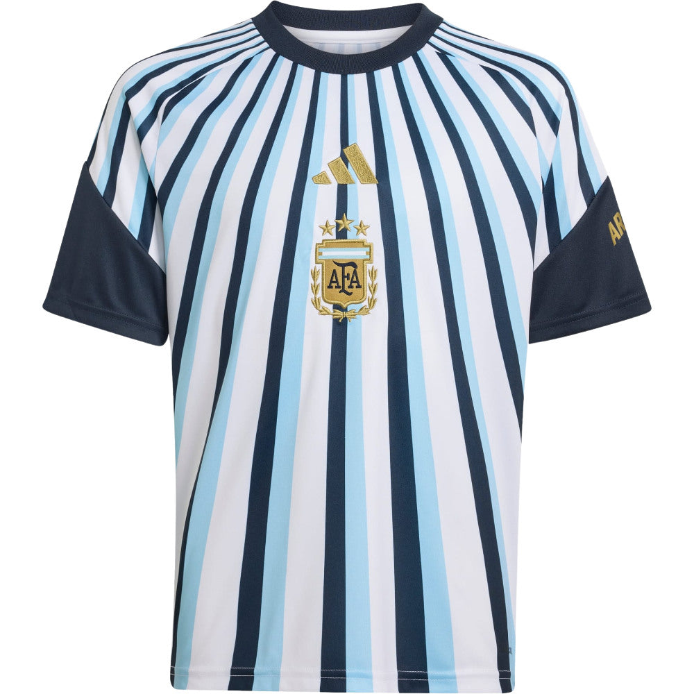 2026-2027 Argentina Home Pre-Match Shirt (White) - Kids (De Paul 7)_2
