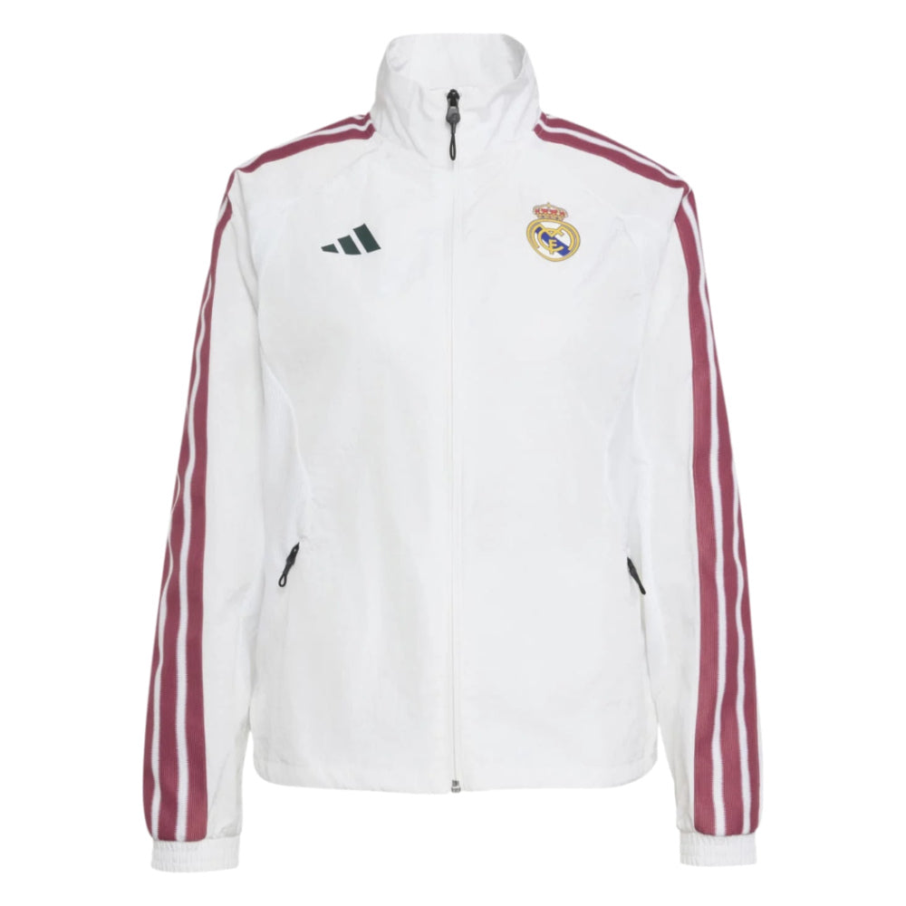 2026-2027 Real Madrid Anthem Jacket (White) - Womens_0