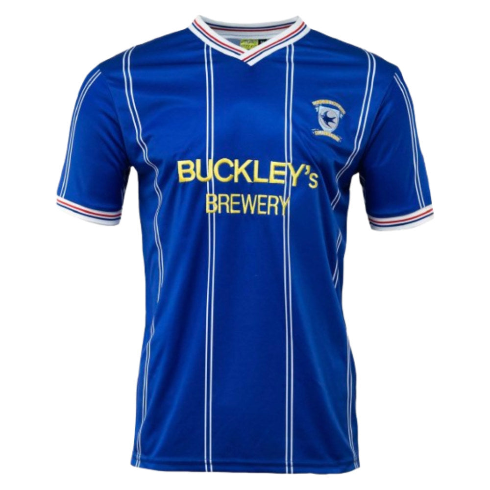 1987 Cardiff City Retro Home Shirt_0