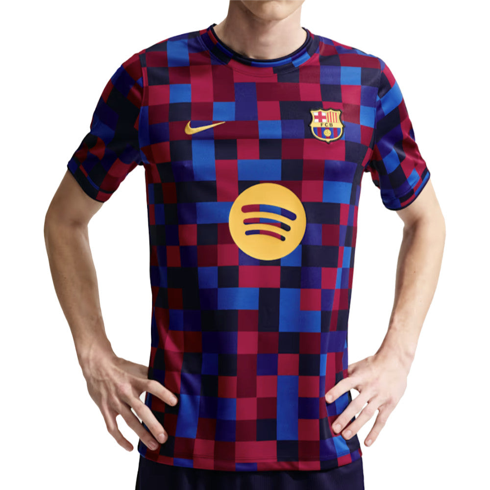 2026-2027 Barcelona Home Pre Match Top (Noble Red/Blue) (Olmo 20)_2