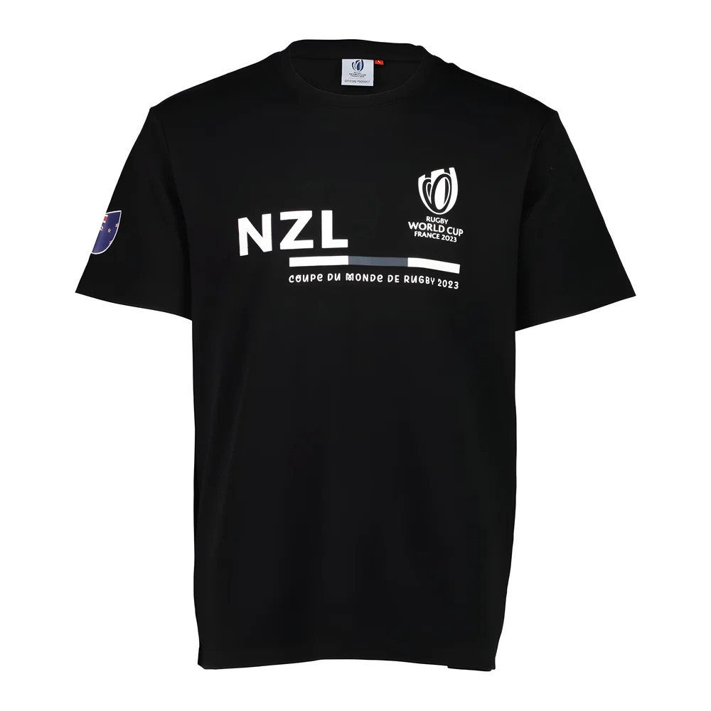 Rugby World Cup 2023 New Zealand Supporter T-shirt - Black_1