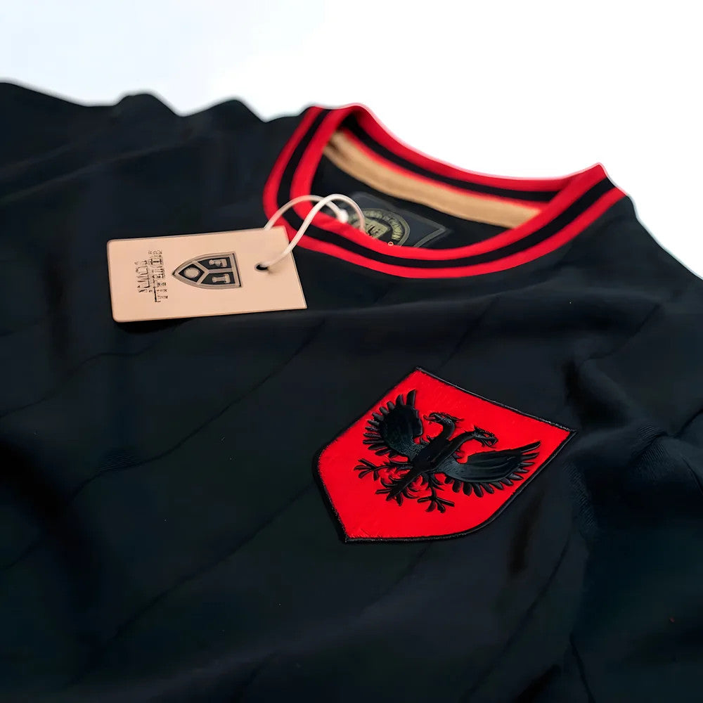 Vintage Albania Black Shqiponjë Soccer Shirt_5