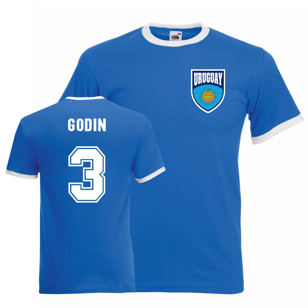Diego Godin Uruguay Ringer Tee (blue)_0