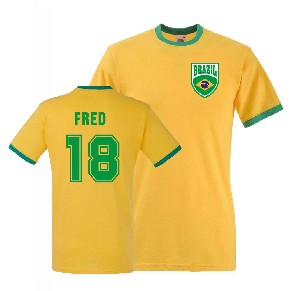 Fred Brazil Ringer Tee (yellow)_0