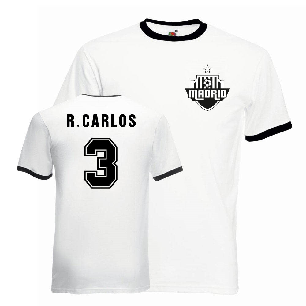 Roberto Carlos Real Madrid Ringer Tee (white-black)_0