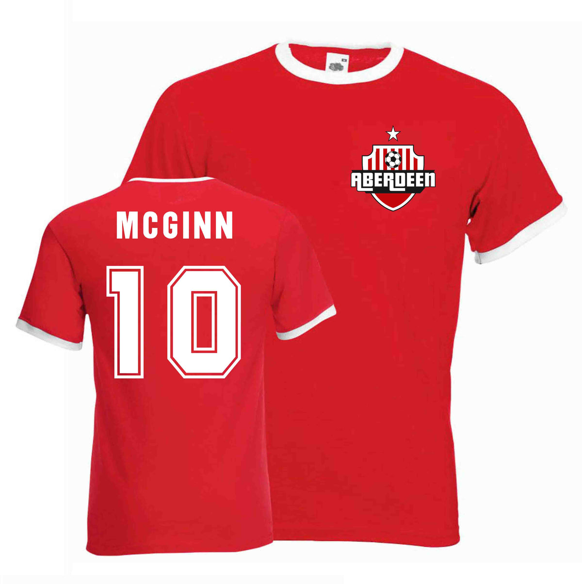 Niall Mcginn Aberdeen Ringer Tee (red)_0