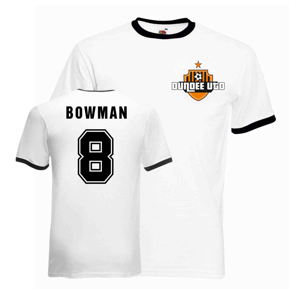 Dave Bowman Dundee United Ringer Tee (white-black)_1