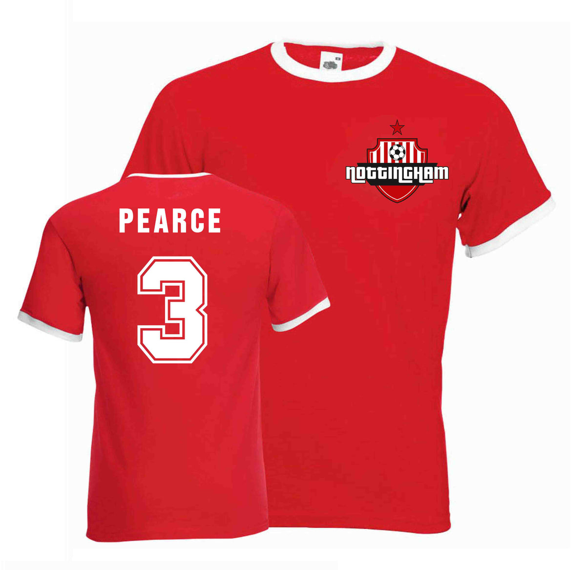 Stuart Pearce Nottingham Forest Ringer Tee (red)_0
