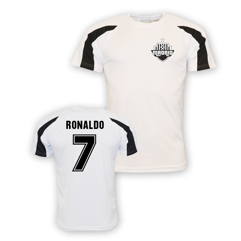 Cristiano Ronaldo Real Madrid Sports Training Jersey (white) - Kids_1