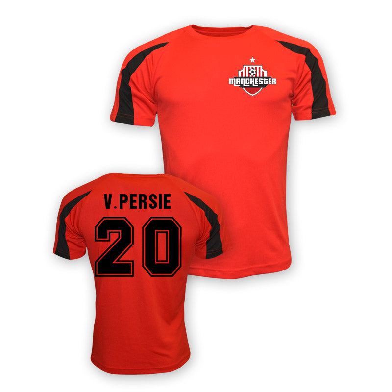 Robin Van Persie Man Utd Sports Training Jersey (red)_0