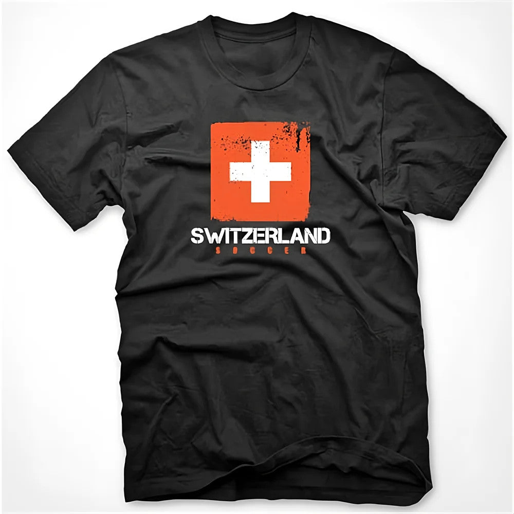 Switzerland Soccer T-shirt (black)_0