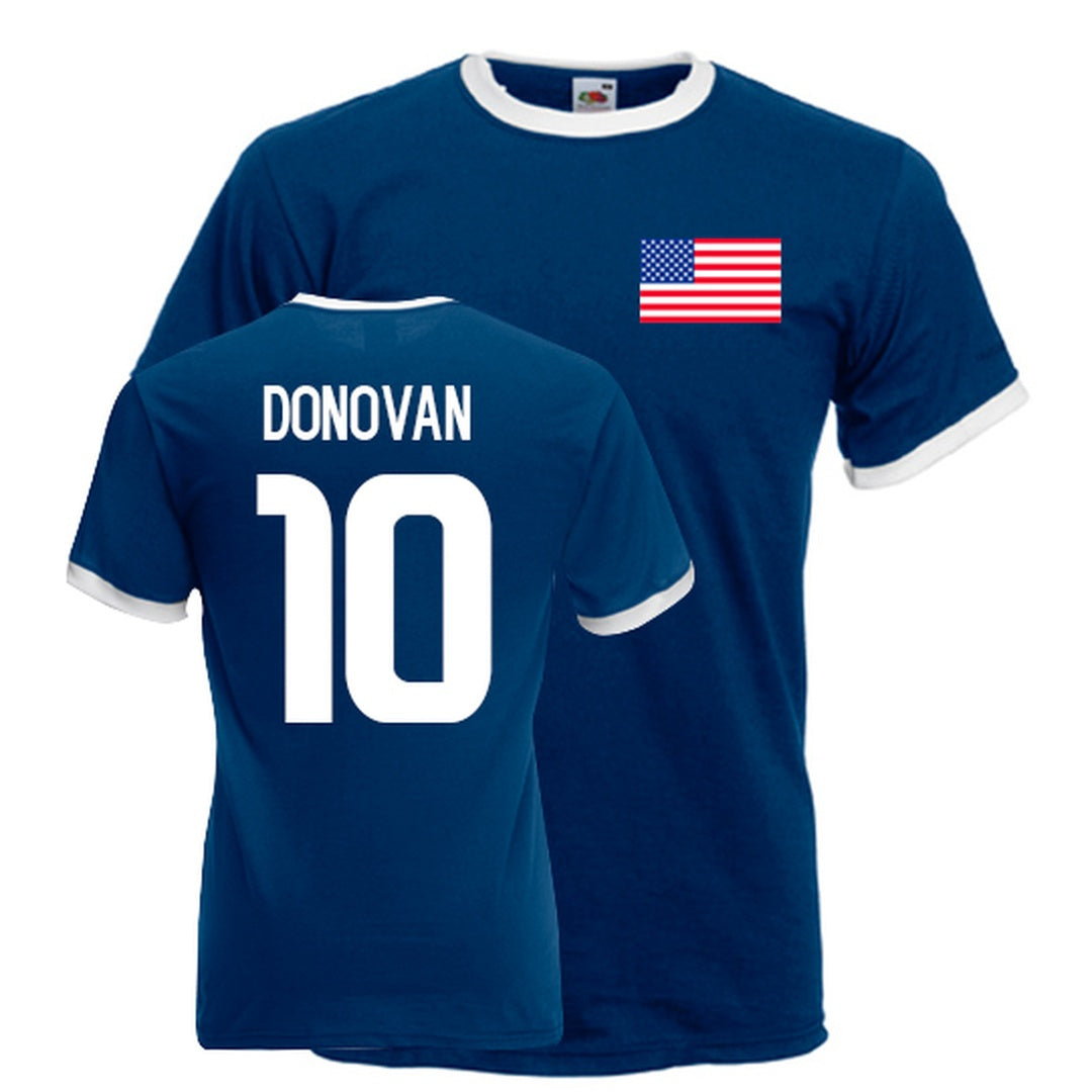 Landon Donovan Usa Ringer Tee (navy)_1