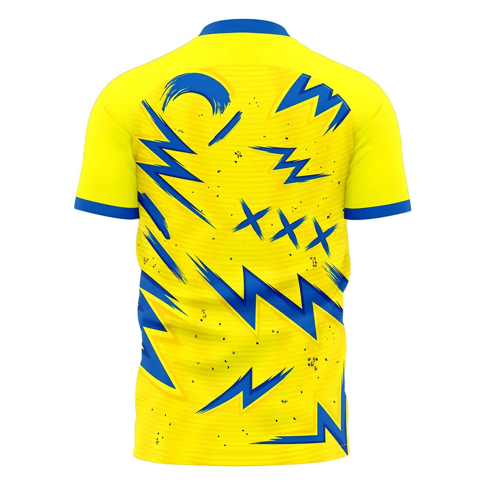  2025-2026 Ukraine Pre-Match Concept Shirt Kids Long Sleeve_1